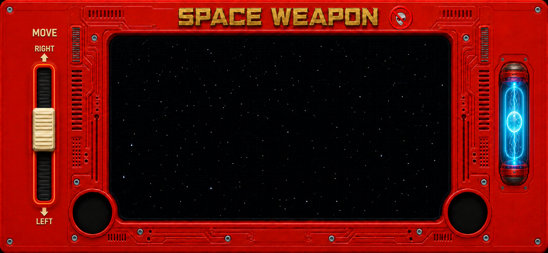 Space Weapon iPhone cabinet with plasma chamber